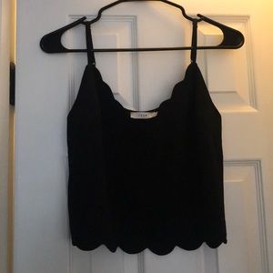Black Lush Crop/Tank Top Size S